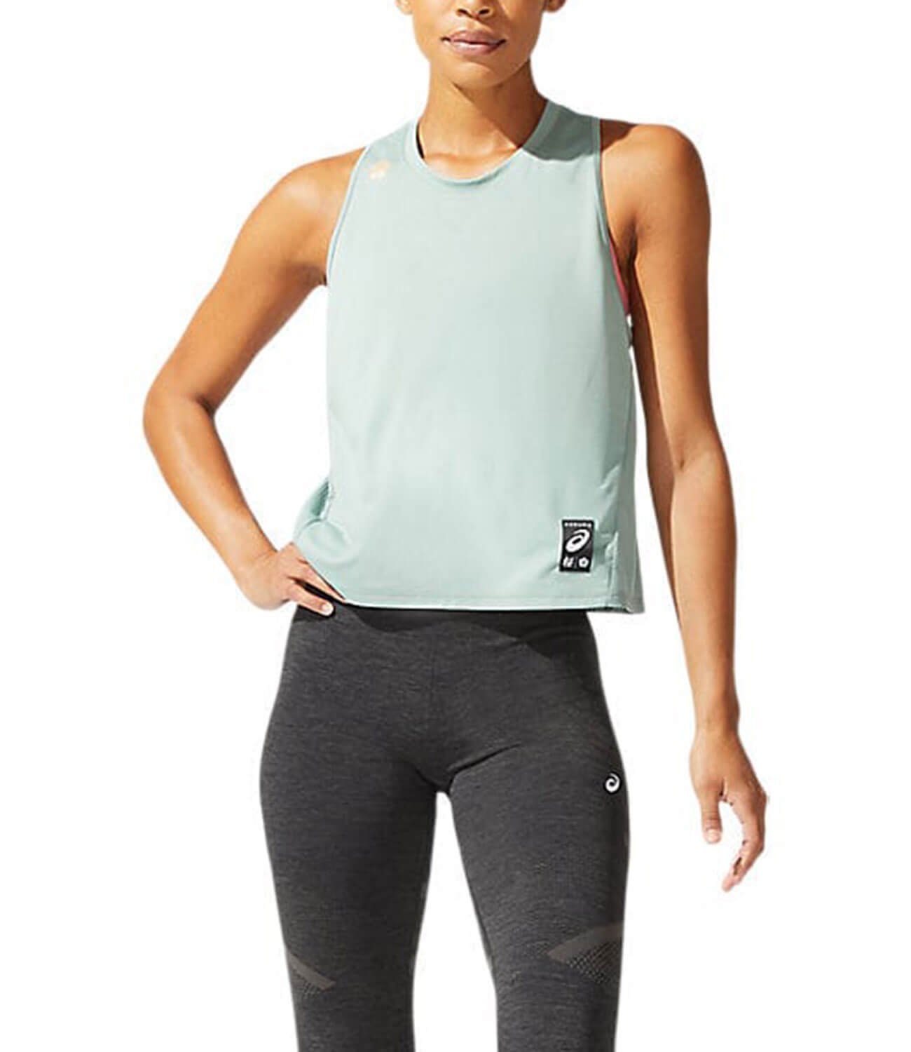 Asics Sakura Tank майка для бега женская серая