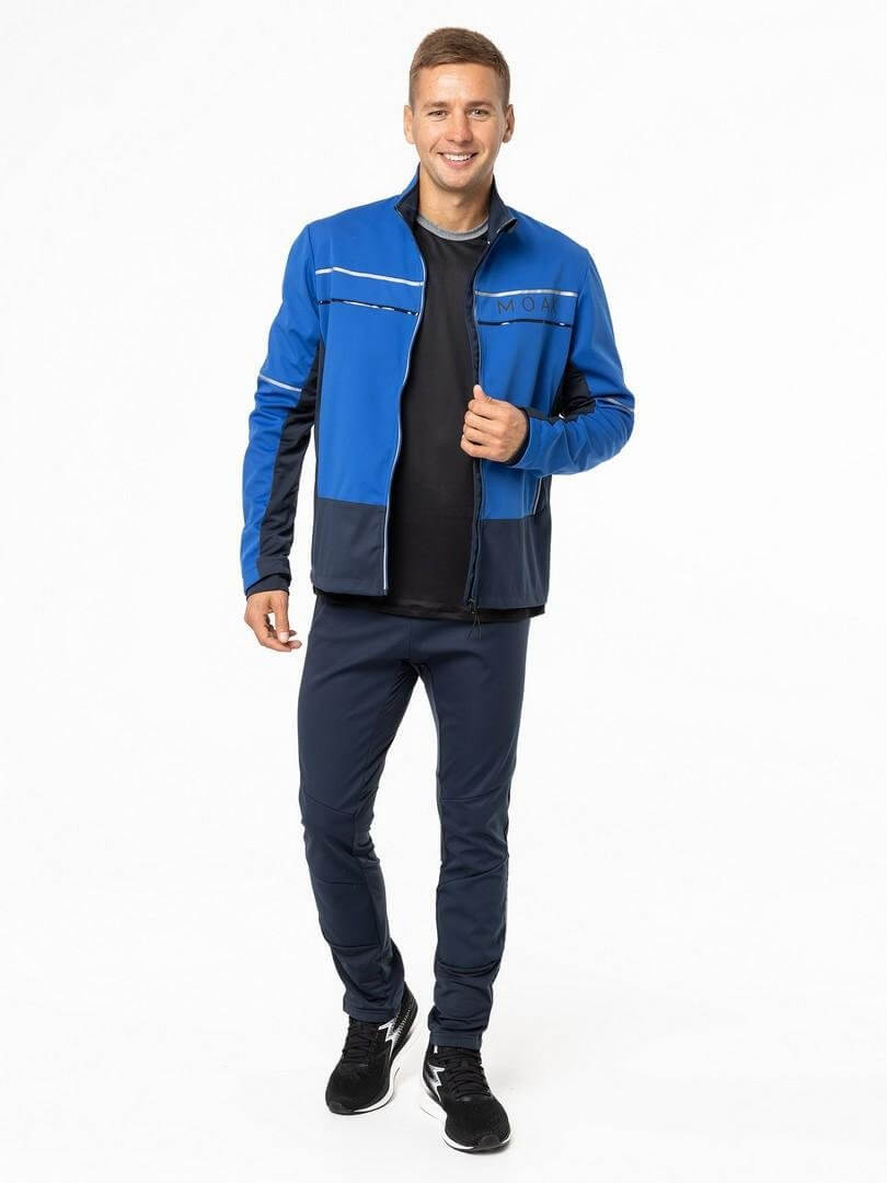 Мужская лыжная куртка Moax Tokke Softshell олимпийский синий - 5
