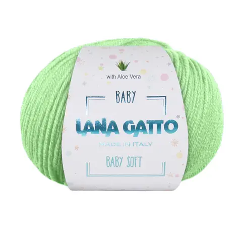 Пряжа Lana Gatto Baby soft 8386 ментол