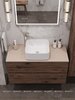Aquanet 345682 Тумба с раковиной Алвита new 100 (Flash) напольная 2 ящ. цв.дуб веллингтон табак (345682)