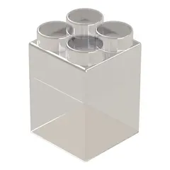 Элемент прозрачный высокий 12x12x17,5 см для конструктора 10"