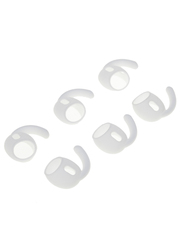 Комплект амбушюр с крючками и чехлом для Apple AirPods Pro 2(L) (белый)