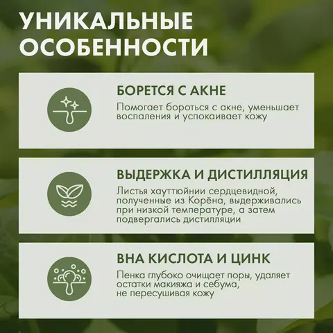 ОЧИЩАЮЩАЯ И УСПОКАИВАЮЩАЯ ПЕНКА С ЭКСТРАКТОМ ХАУТТЮЙНИИ JMSOLUTION HOUTTUYNIA CORDATA 88 DEEP CLEANSING FOAM, 150 МЛ