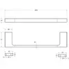 Cezares SLIDER-TH-30-GM Полотенцедержатель 30 см, исполнение оружейная сталь