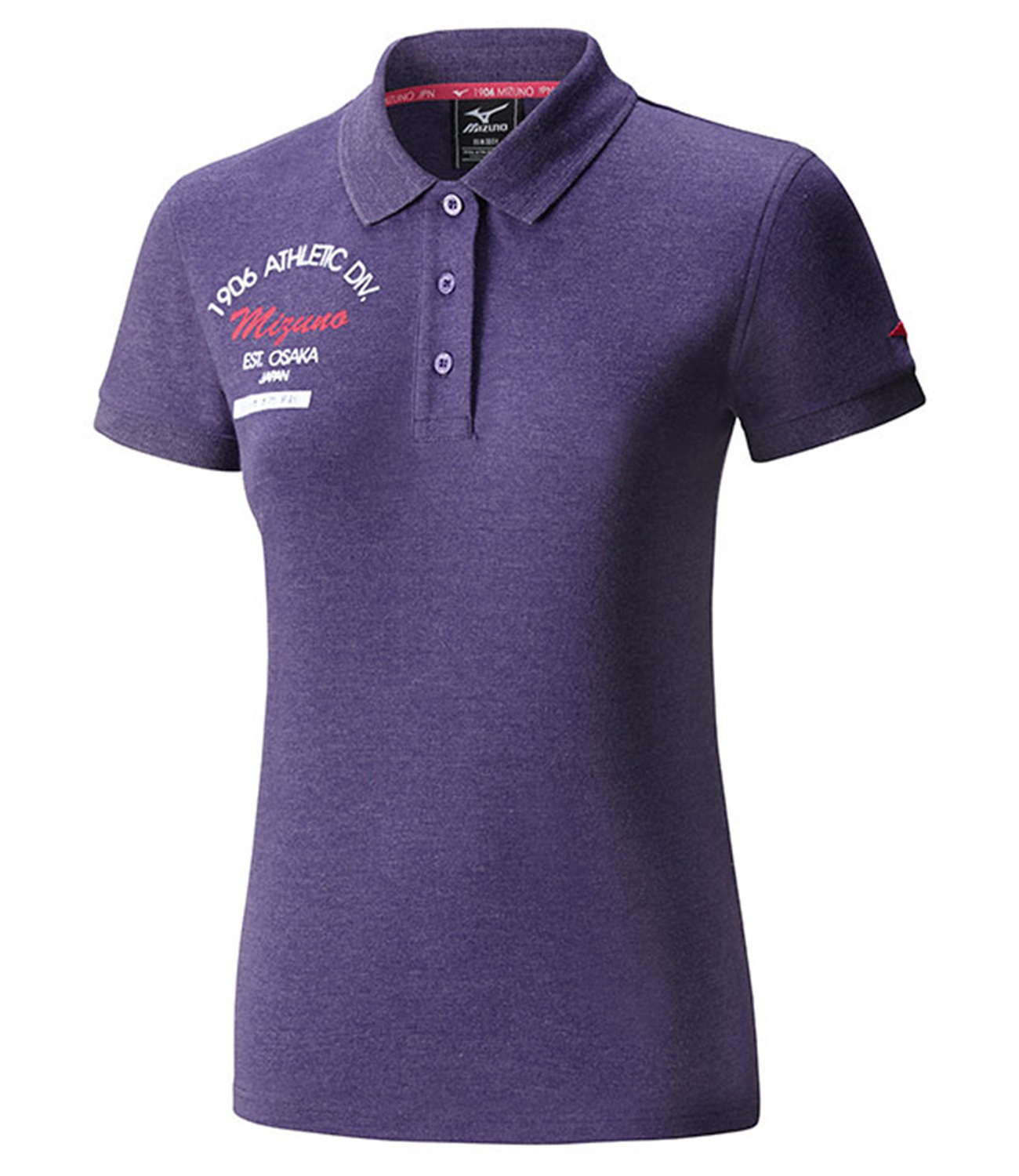 Mizuno 06 Heritage Polo футболка-поло женская фиолетовая