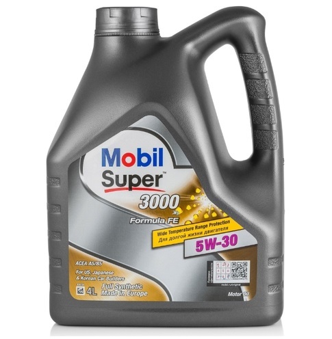 Моторное масло Mobil Super 3000 X1 Formula FE 5W30 синтетическое 4л