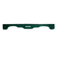 Ламбрекен MAN (флок, зеленый, белые шарики) 230см