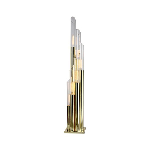 Фото: Торшер Draycott 6 gold - основной вид