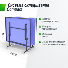 Теннисный стол UNIX Line Indoor 15 mm MDF