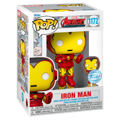 Funko POP! Marvel Avengers 60th: Comic Iron Man w/Pin (Exc) (1172) 69060