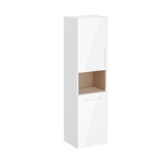 VitrA Root 66237 Пенал высокий 40 см с корзиной для белья, глянцевый белый, левосторонний фото