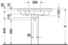 Duravit P3 Comforts 2332850060 Раковина мебельная
