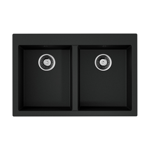 Omoikiri Bosen 80-2-BL 4993836 Кухонная мойка Tetogranit/черный