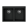 Omoikiri Bosen 80-2-BL 4993836 Кухонная мойка Tetogranit/черный