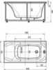 Aquatek Альфа ALF140-0000024 Ванна, цвет: белый