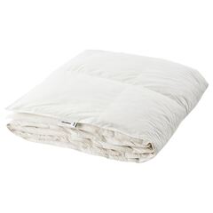 Полутороспальное одеяло IKEA FJALLARNIKA (ФЬЕЛЛАРНИКА), Стеганое, Зимнее, Белый, 150х200 см