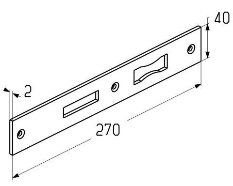 Планка Ригеля WD0210 ALUTECH