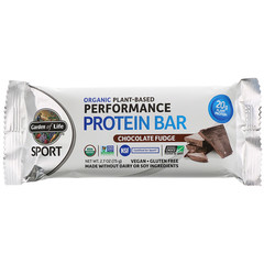 Garden of Life, Sport, органический протеиновый батончик на растительной основе, со вкусом шоколадной помадка, 12 батончиков, весом 75 г (2,7 унции) каждый