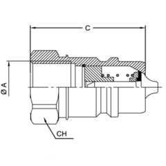 БРС ISO A BSP 1" Ниппель VSAA VERSO
