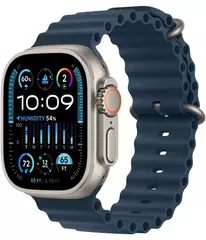 Apple Watch Ultra 2, 49 мм, корпус из титана, ремешок Ocean синего цвета