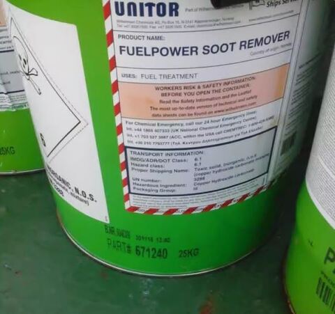 Unitor 650 779115 FUELPOWER SOOT REMOVER - удалитель сажи из котлов - 25 кг