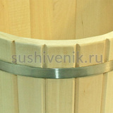 Запарник из липы с металлическим обручем, 5 л - 5