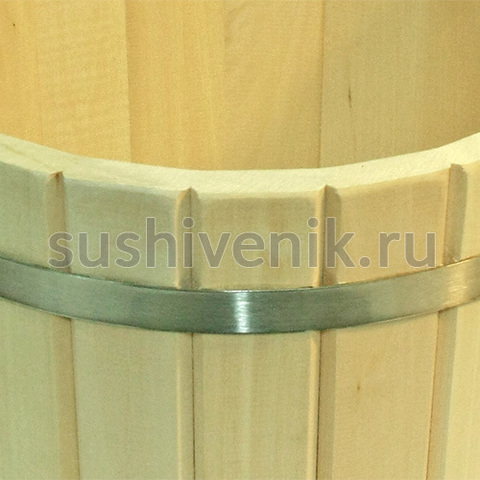 Запарник из липы с металлическим обручем, 5 л - 6