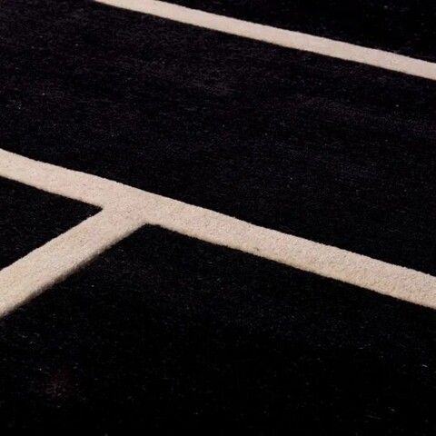 Фото: Ковер Omar black off-white 300 x 400 cm - основной вид