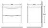 BelBagno Marino MARINO-600-2C-SO-BL-P Тумба под раковину подвесная, 60x44.8, цвет: белый