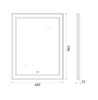 BelBagno Kraft SPC-KRAFT-700-800-LED-TCH-WARM-NERO Зеркало со встроенным светильником, сенсорным выключателем и подогревом, цвет: чёрный