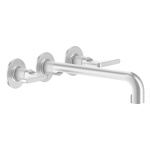Gessi Inciso 58092#031 Встраиваемый смеситель для раковины на 3 отверстия с изливом 255-235мм (внешние части), цвет: хром