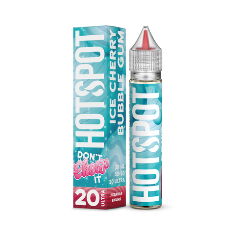 Жидкость HOTSPOT DONT Chew It Salt 2.0% Ultra 30 ml Ice Cherrry Bubble Gum - Жвачка Мятная вишня