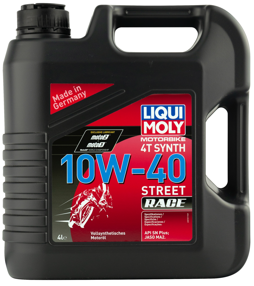 Масло моторное Liqui Moly Motorbike 4T Synth Street Race 10w40 синтетическое 4л