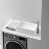 Ceramica Nova Элемент (Element) CN5050 Раковина накладная со смещенным сливом, 485x304x135 белый