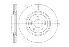 Диск тормозной вентилируемый G-brake  GR-21302