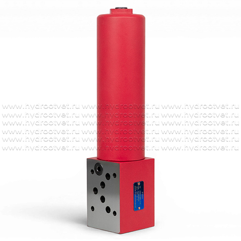 Фото DFZBH/HC110QС5D1.X/-L24 - Фильтр модульного монтажа CETOP5 (Ду10), 5 мкм, 320 бар, электро-визуальный индикатор загрязнения