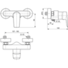 Ideal Standard Tesi A6581AA Смеситель для душа