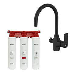 Lemark LM7261BL085 Комплект Lemark: Смеситель LM7261BL для кухни + Фильтр BASIC для очистки воды от хлора и вредных при фото