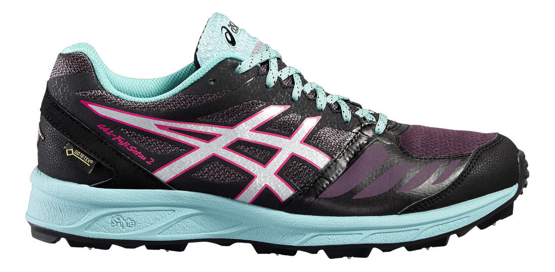 Asics Gel Fuji Setsu 2 G-tx кроссовки для бега женские черные-голубые