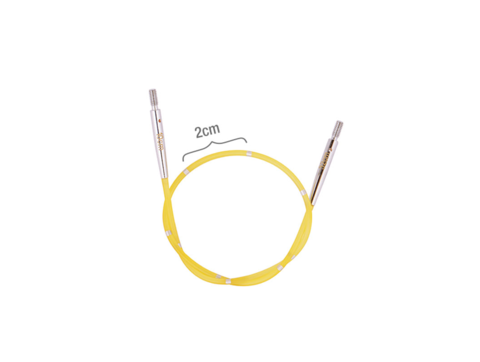 Тросик (заглушки 2шт, ключик) для съемных спиц "SmartStix", длина 20 (40)см, KnitPro, 42171