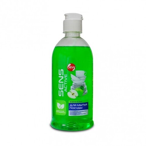 DEW Средство для мытья посуды Dew Fast clean  Зеленое яблоко 0,5л