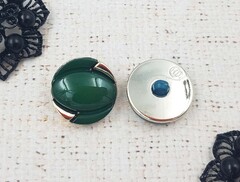 Пуговицы костюмные, на ножке, d 2,4 см, зелёный