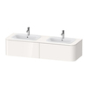 Duravit Happy D.2 Plus HP032HB2222 Столешница 16x1600x550мм для тумбы #HP4936, HP4946, HP4956, HP4964, HP4974 с вырезами под 2 раковины, цвет: белый глянцевый