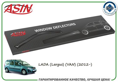ДЕФЛЕКТОР ДВЕРИ К-Т LARGUS ASIN (НА 2 ПЕРЕДНИХ ДВЕРИ)