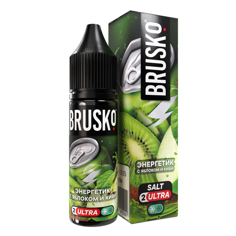 Жидкость BRUSKO Salt (Chubby) 2% ULTRA 35 ml - Энергетик с яблоком и киви