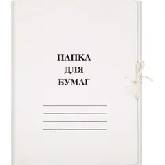 Папка с завязками для бумаг 300 гр/м2 А4 200 лист немелован