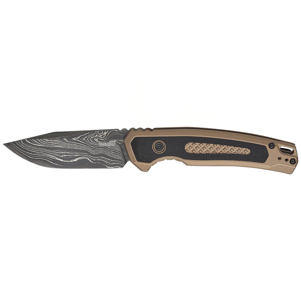 Автоматический нож Kershaw Launch 21, сталь Damascus, рукоять алюминий/G10