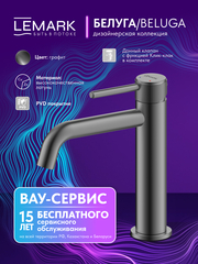 Смеситель для умывальника Lemark LMF-8012B-GM 