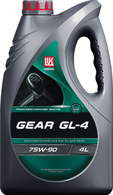 Масло трансмиссионное Лукойл Gear GL-4 75W90 полусинтетическое 4л