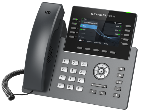 Grandstream GRP2615 - IP телефон. 16 SIP аккаунтов, 10 линий, цветной LCD (4.3
